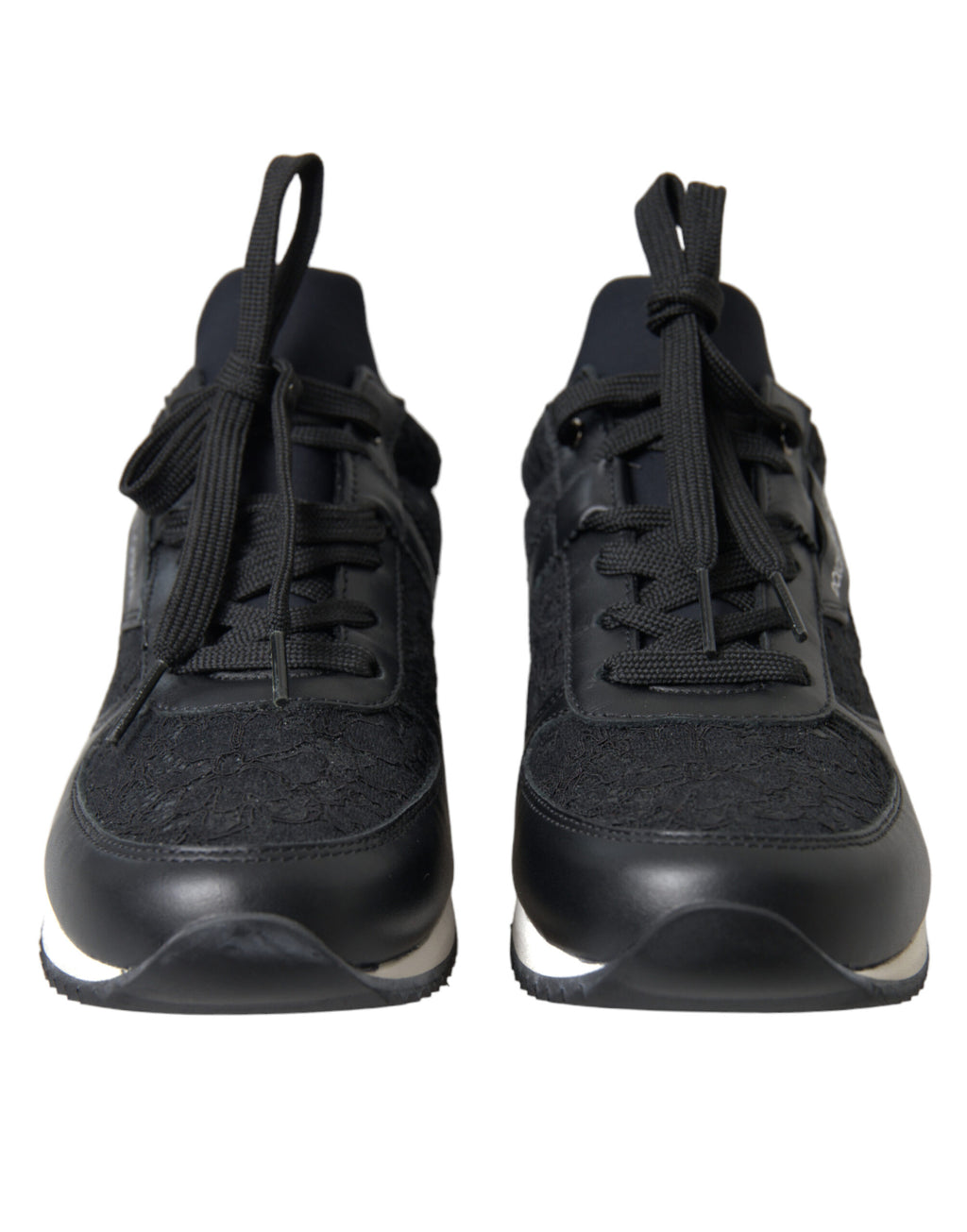 Dolce & Gabbana Black Low Top Sneakers for Women side view