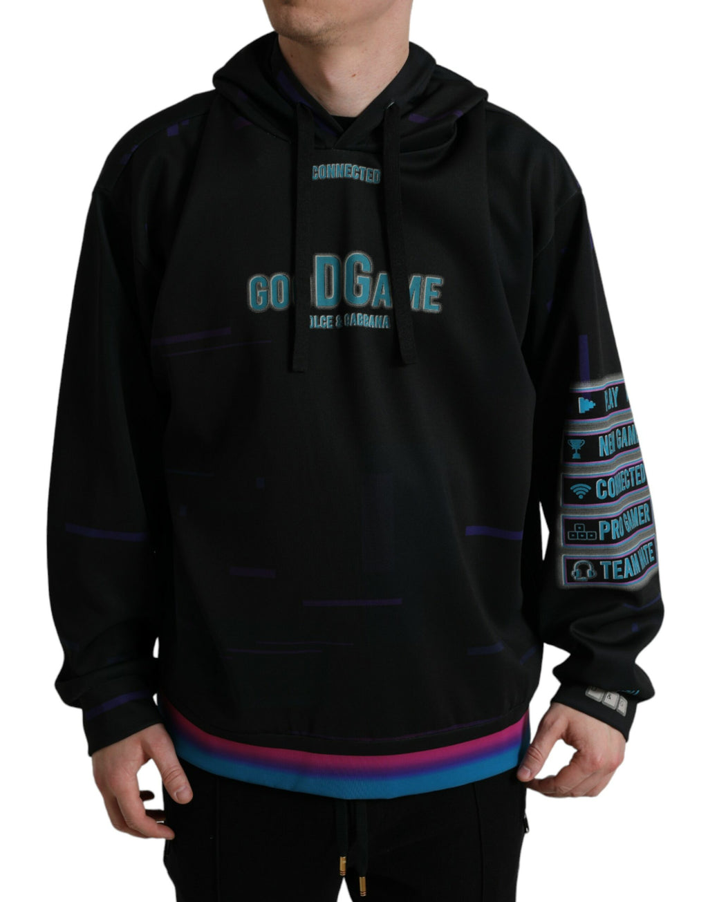 Dolce & Gabbana Black Hoodie for Men