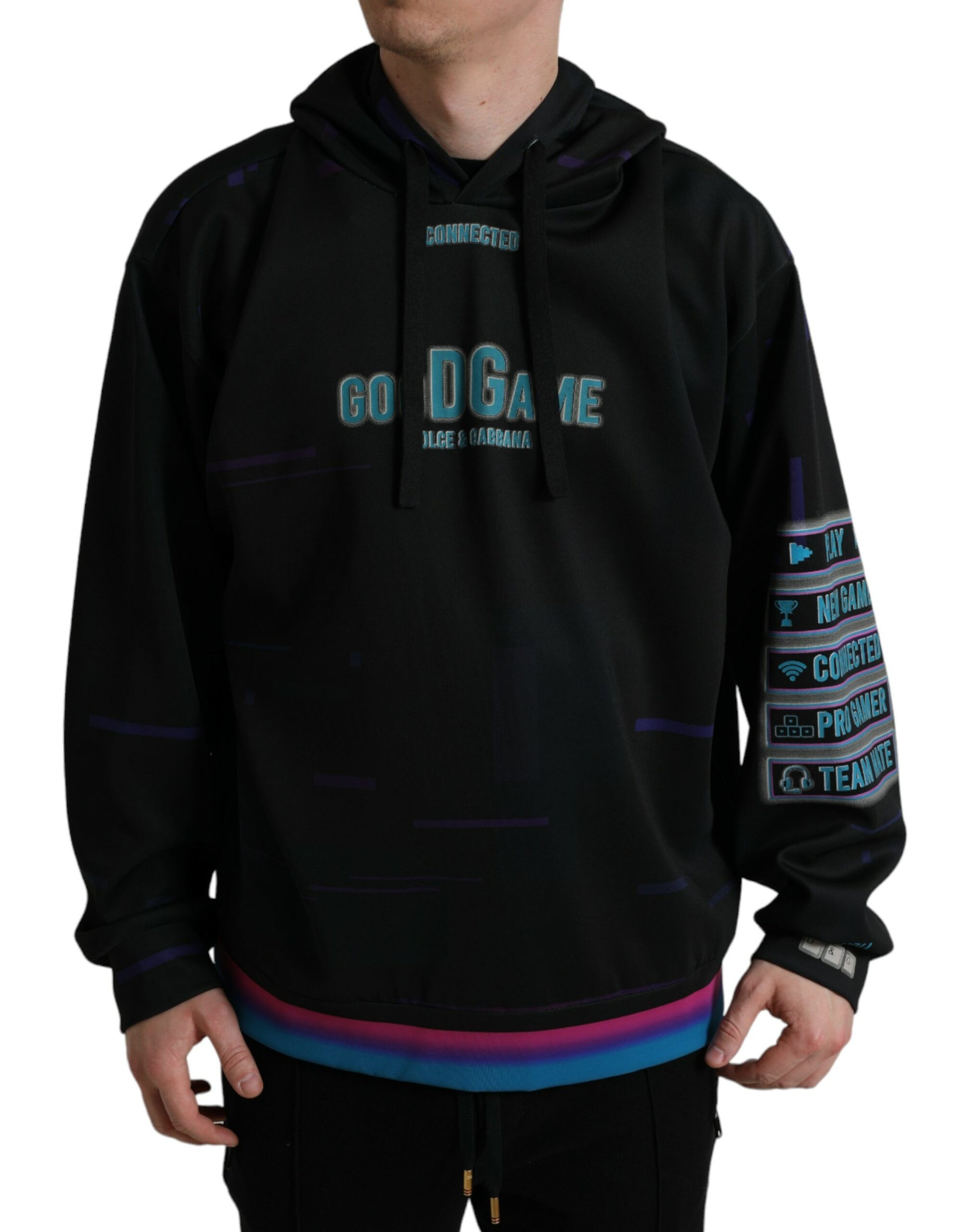 Dolce & Gabbana Black Hoodie for Men