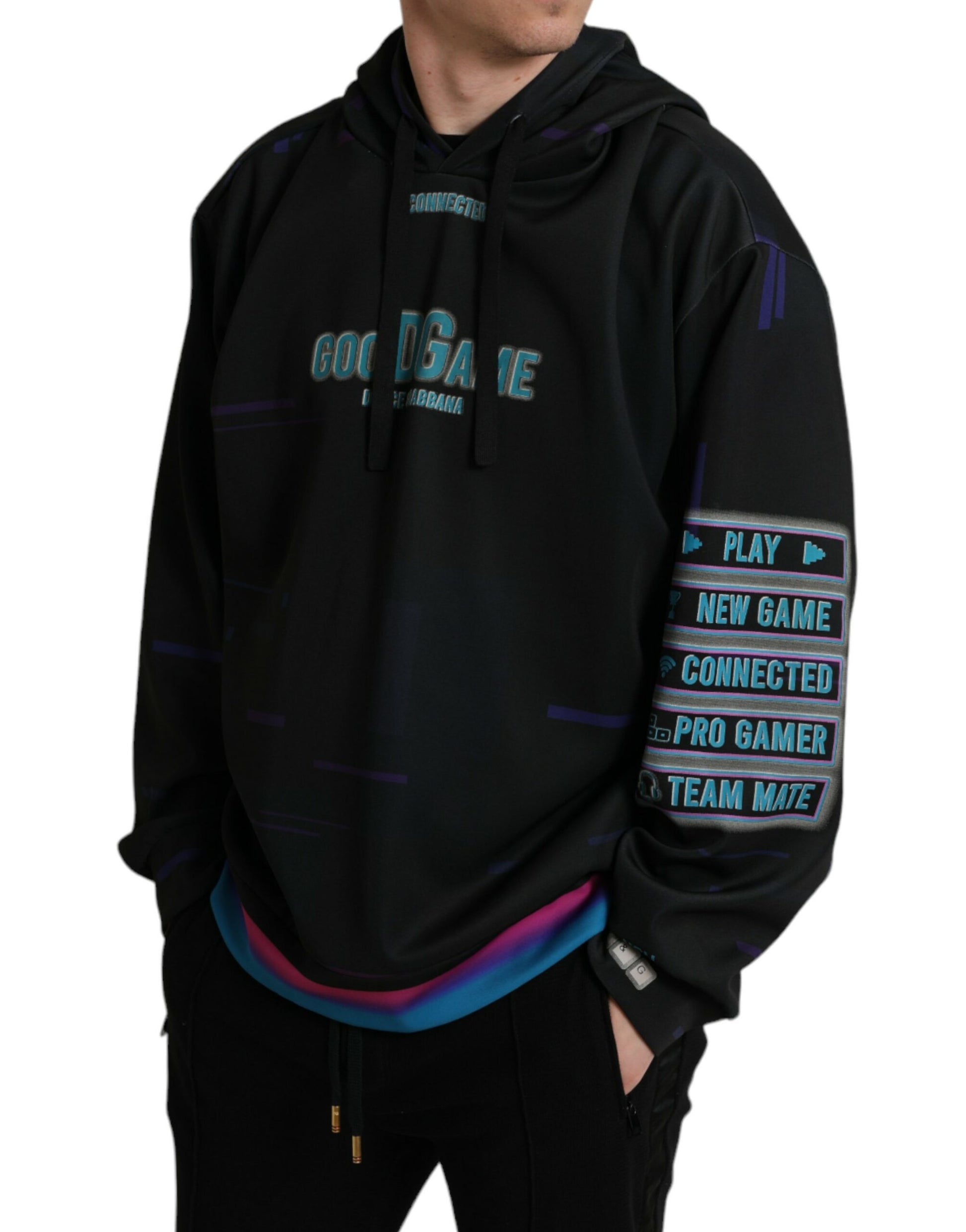 Dolce & Gabbana Black Hoodie for Men alternate view