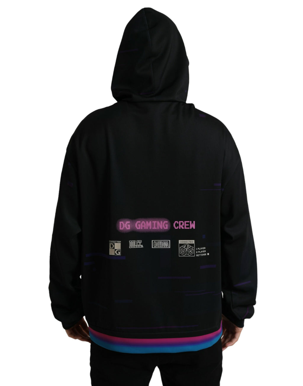 Dolce & Gabbana Black Hoodie for Men detail view