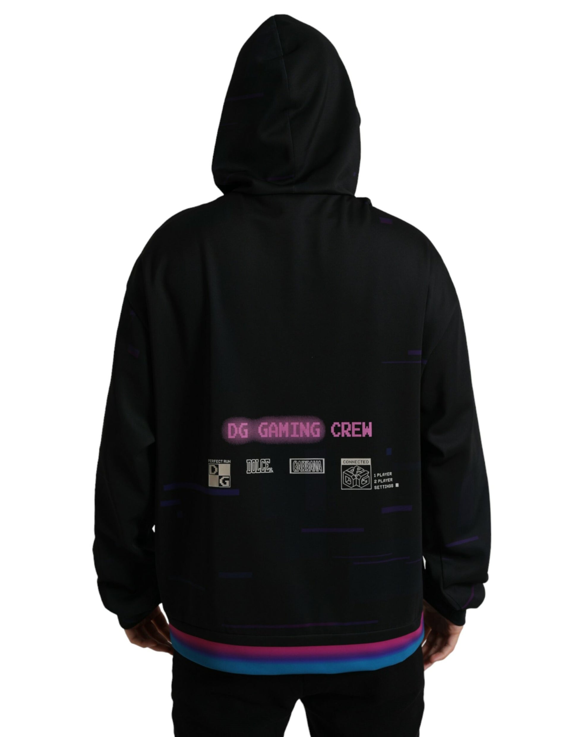 Dolce & Gabbana Black Hoodie for Men detail view