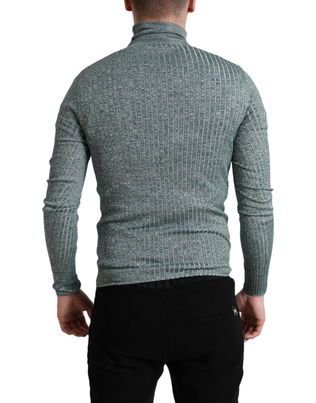 Dolce & Gabbana Green Turtleneck for Men detail view