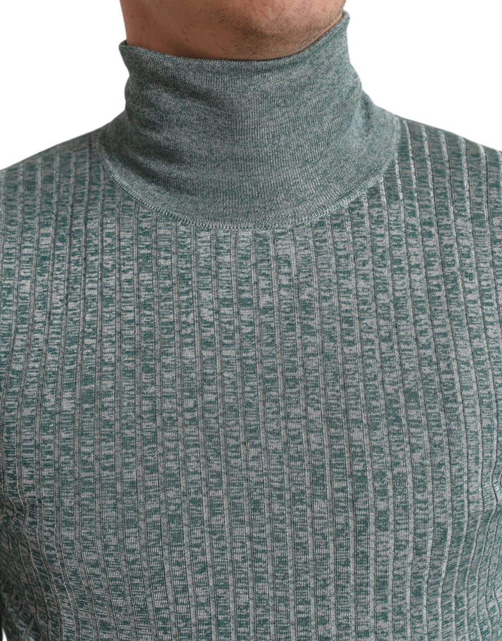 Dolce & Gabbana Green Turtleneck for Men side view