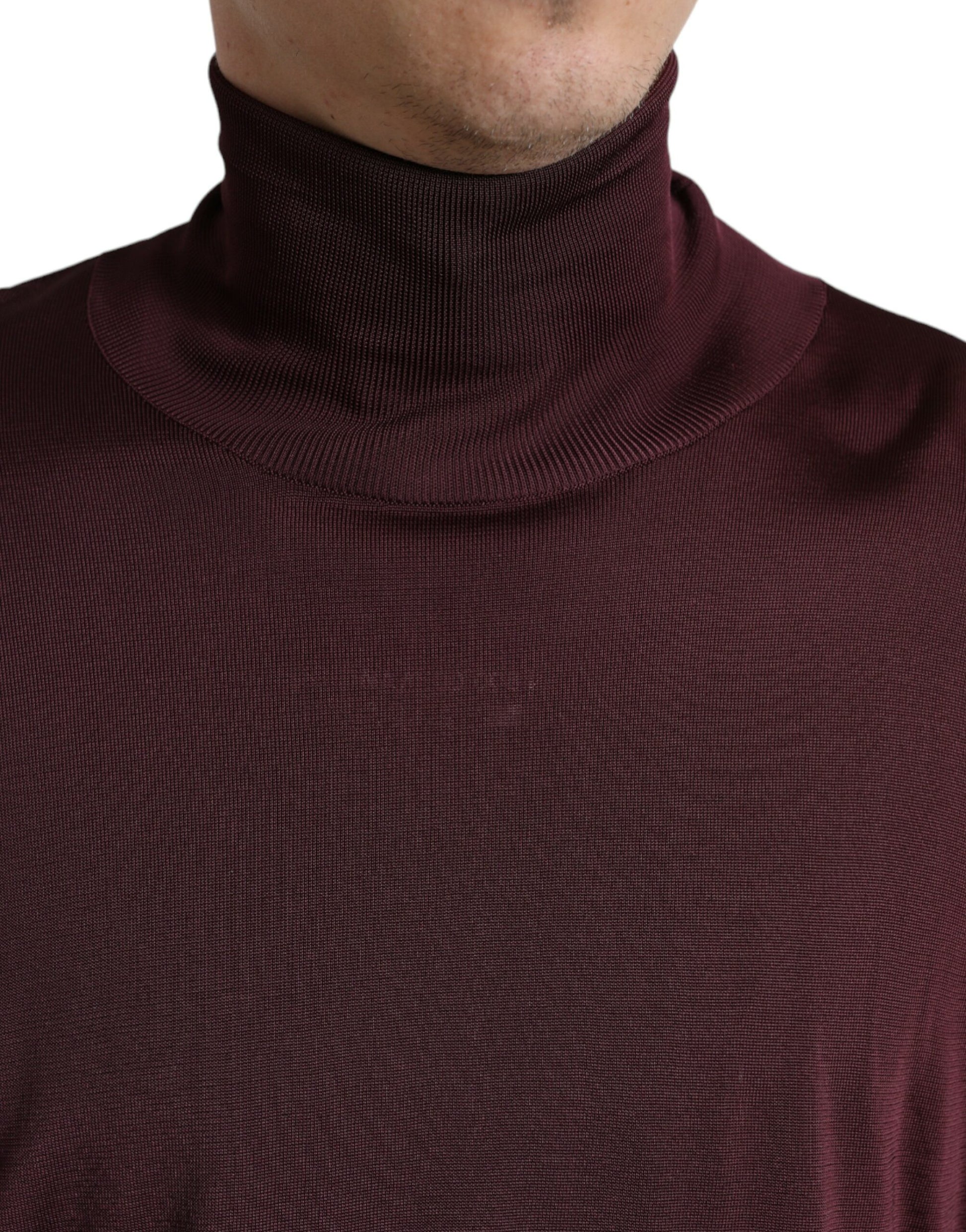 Dolce & Gabbana Red Turtleneck for Men side view