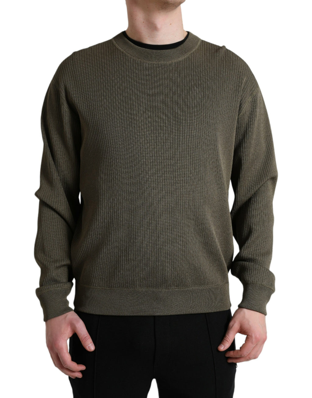 Dolce & Gabbana Green Sweatshirt for Men side view