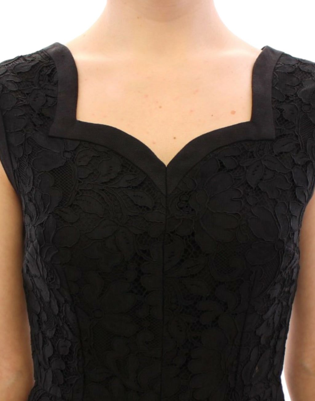 Dolce & Gabbana Black Midi Dress for Women side view