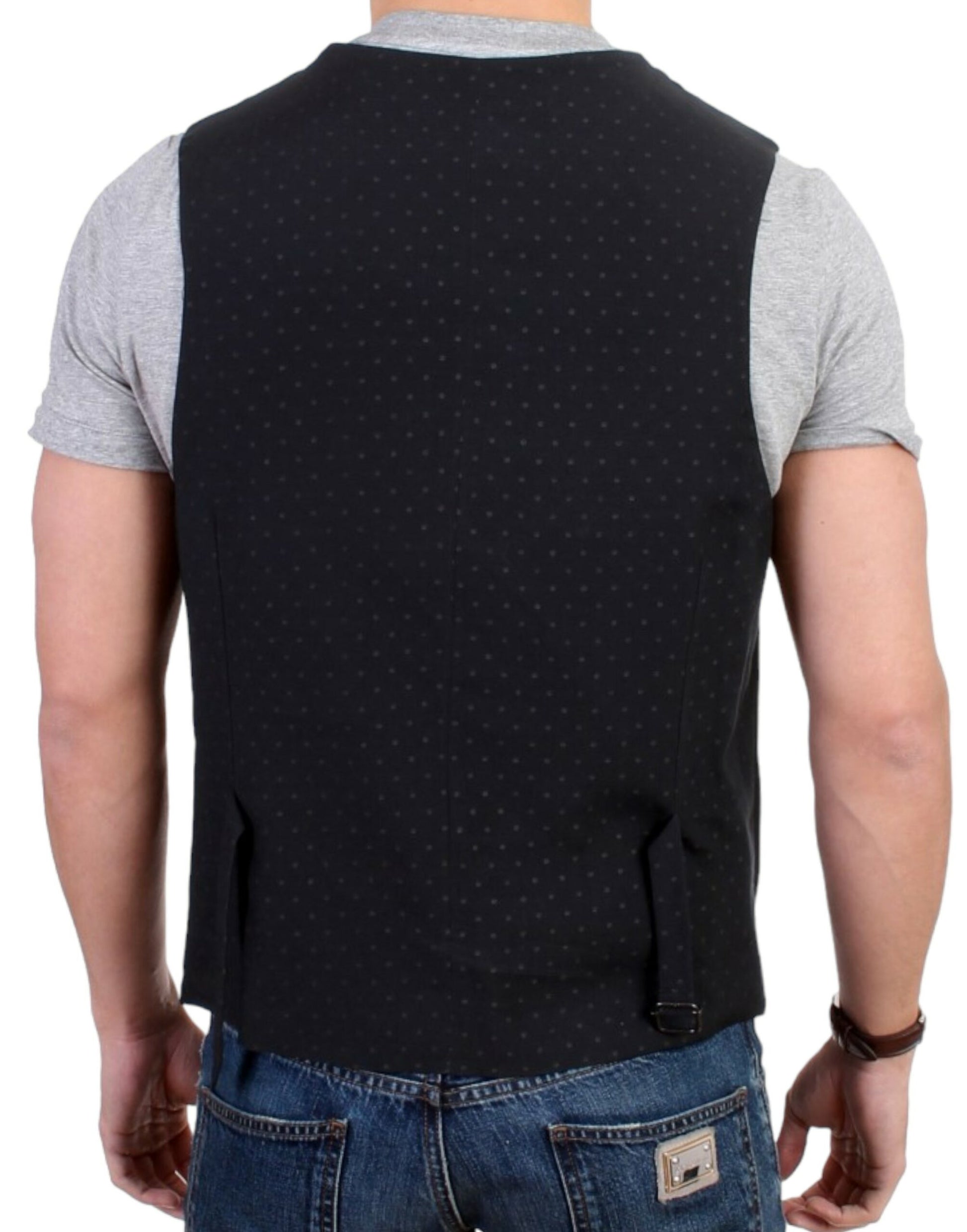 Costume National Black Waistcoats for Men detail view