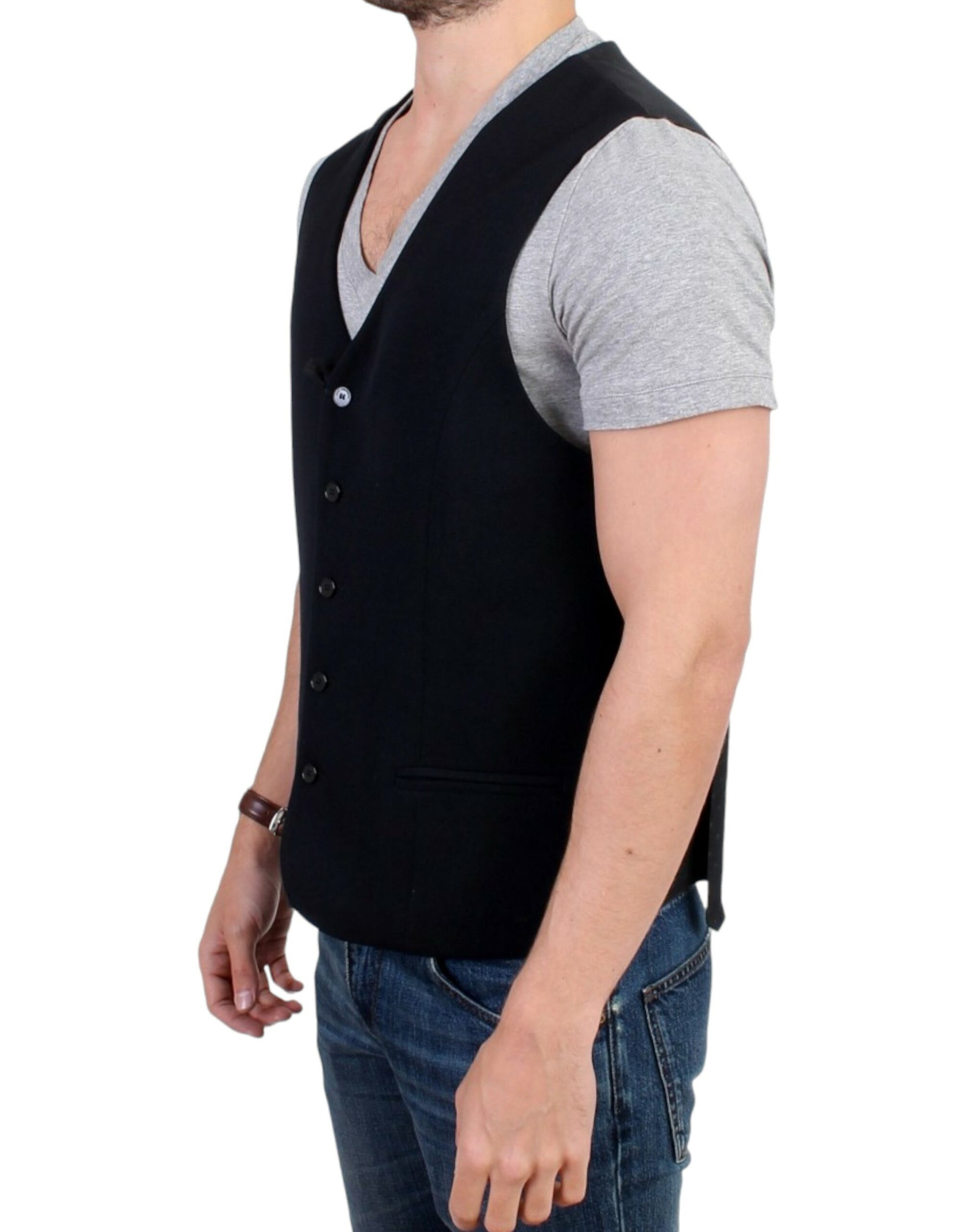 Costume National Black Waistcoats for Men alternate view