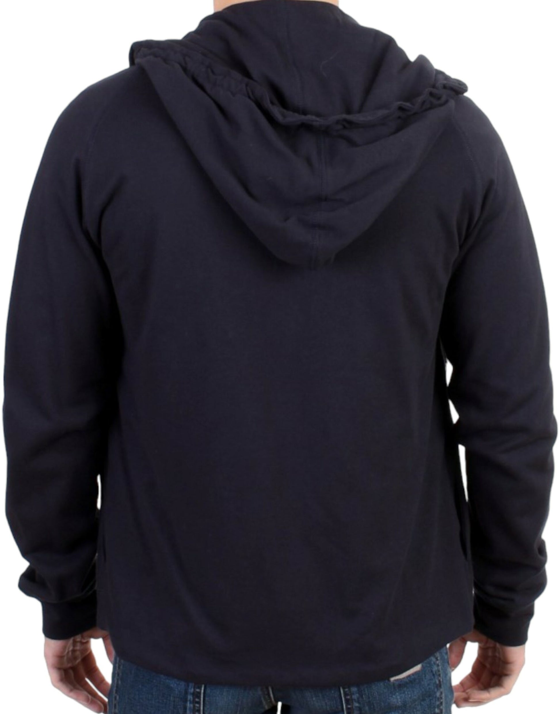 Costume National Blue Hoodie for Men detail view