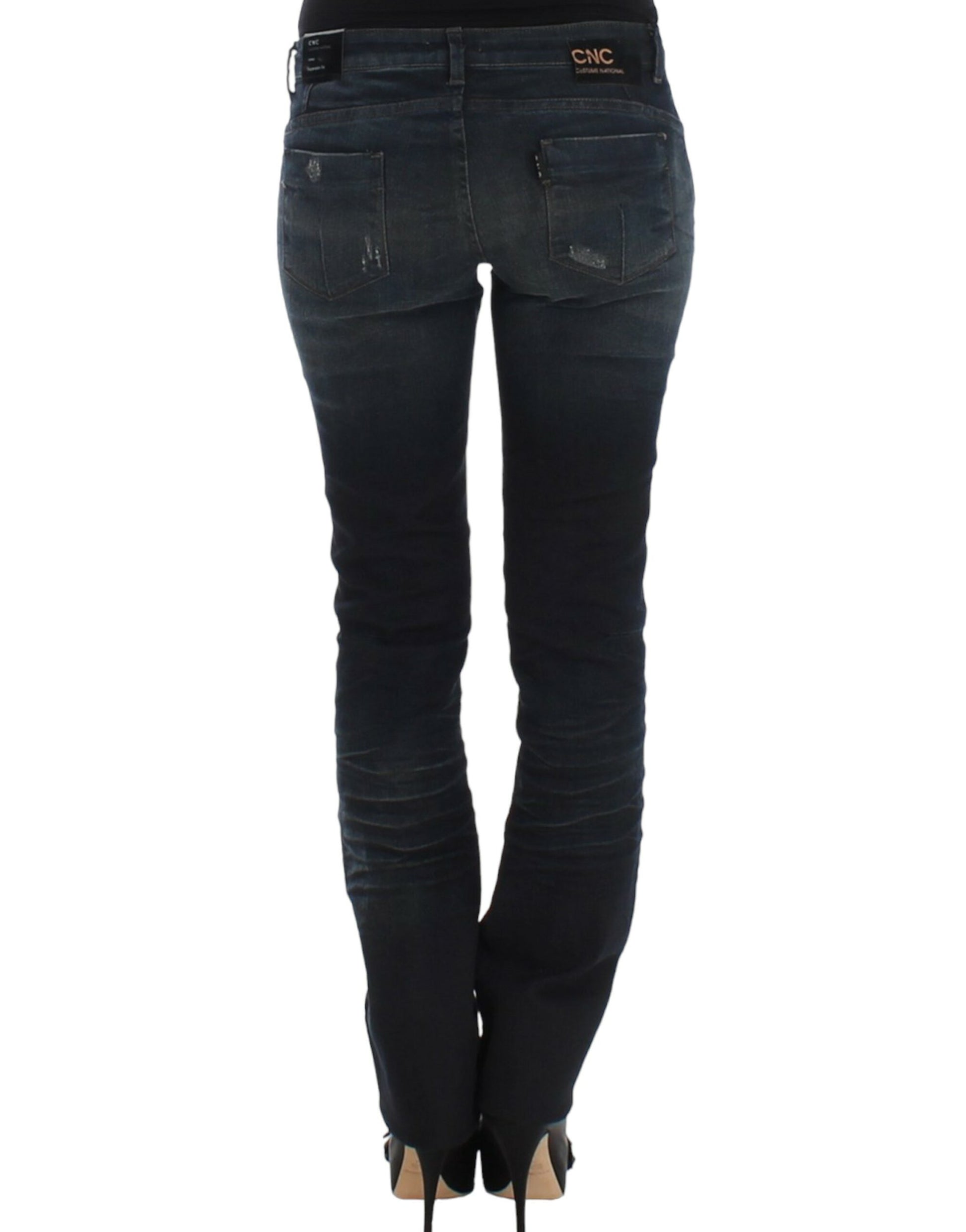 Costume National Blue Skinny Jeans for Women detail view