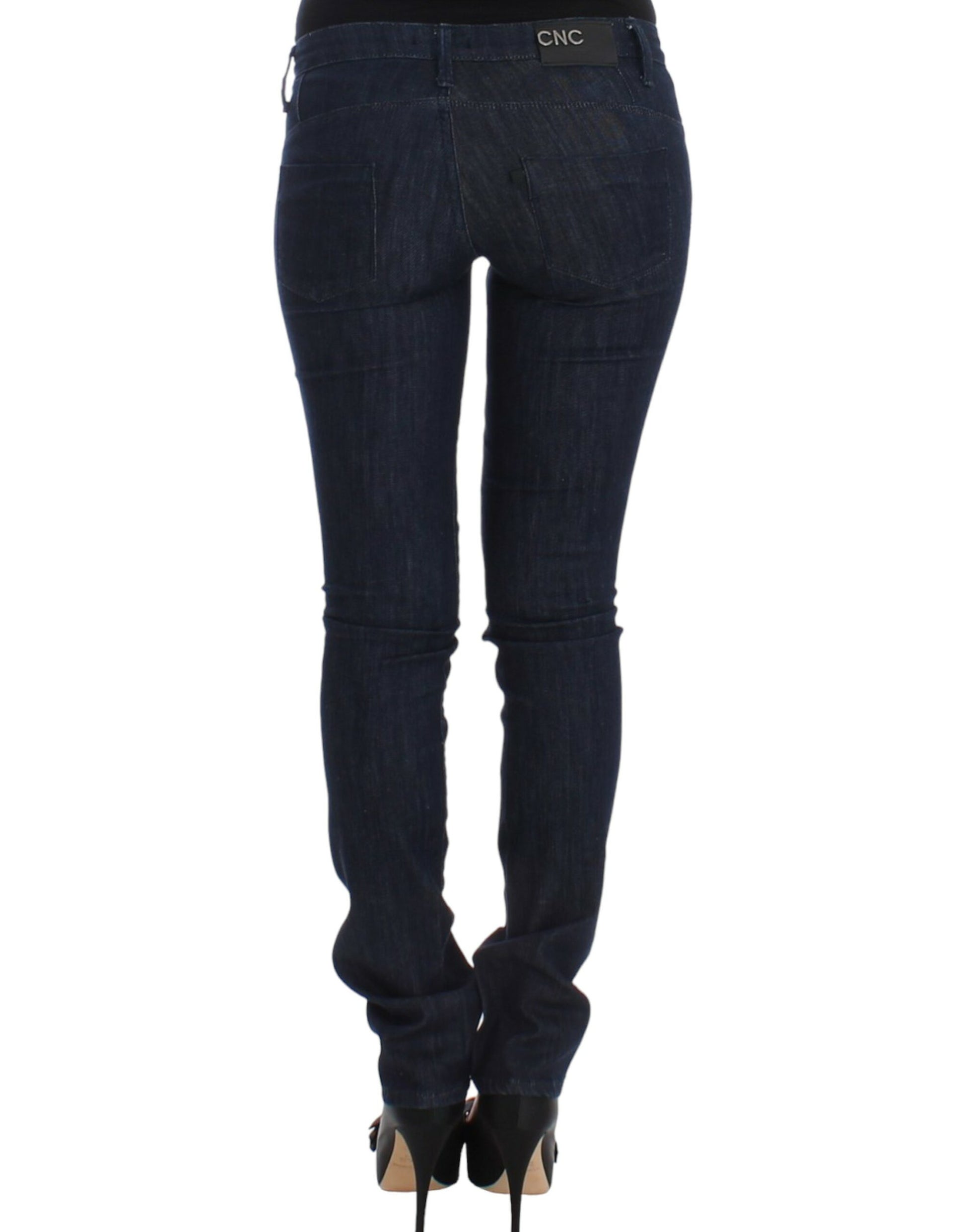 Costume National Blue Skinny Jeans for Women detail view