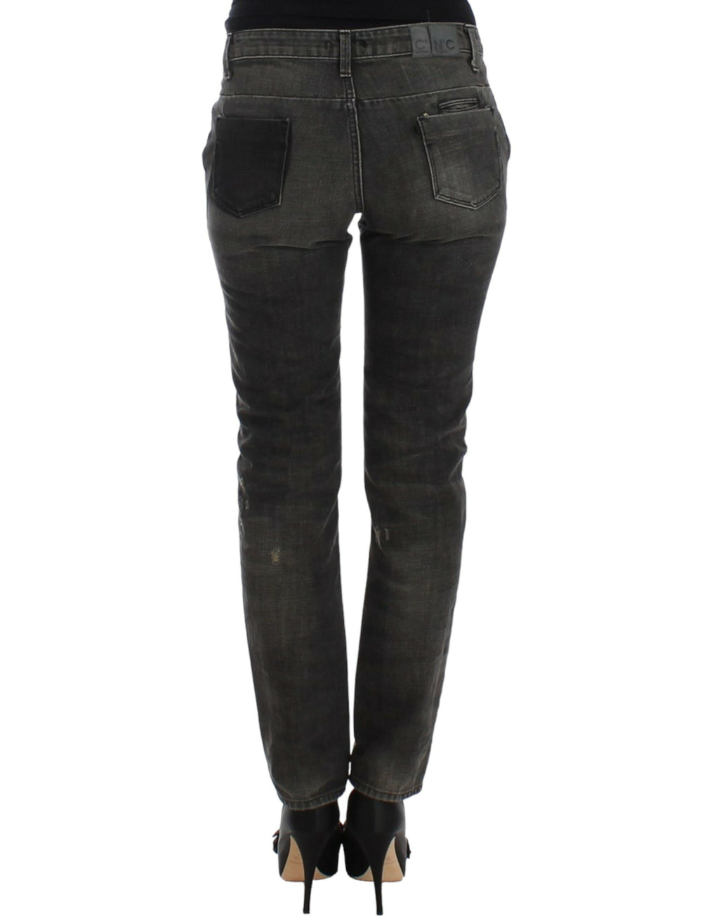 Costume National Grey Straight Leg Jeans for Women detail view