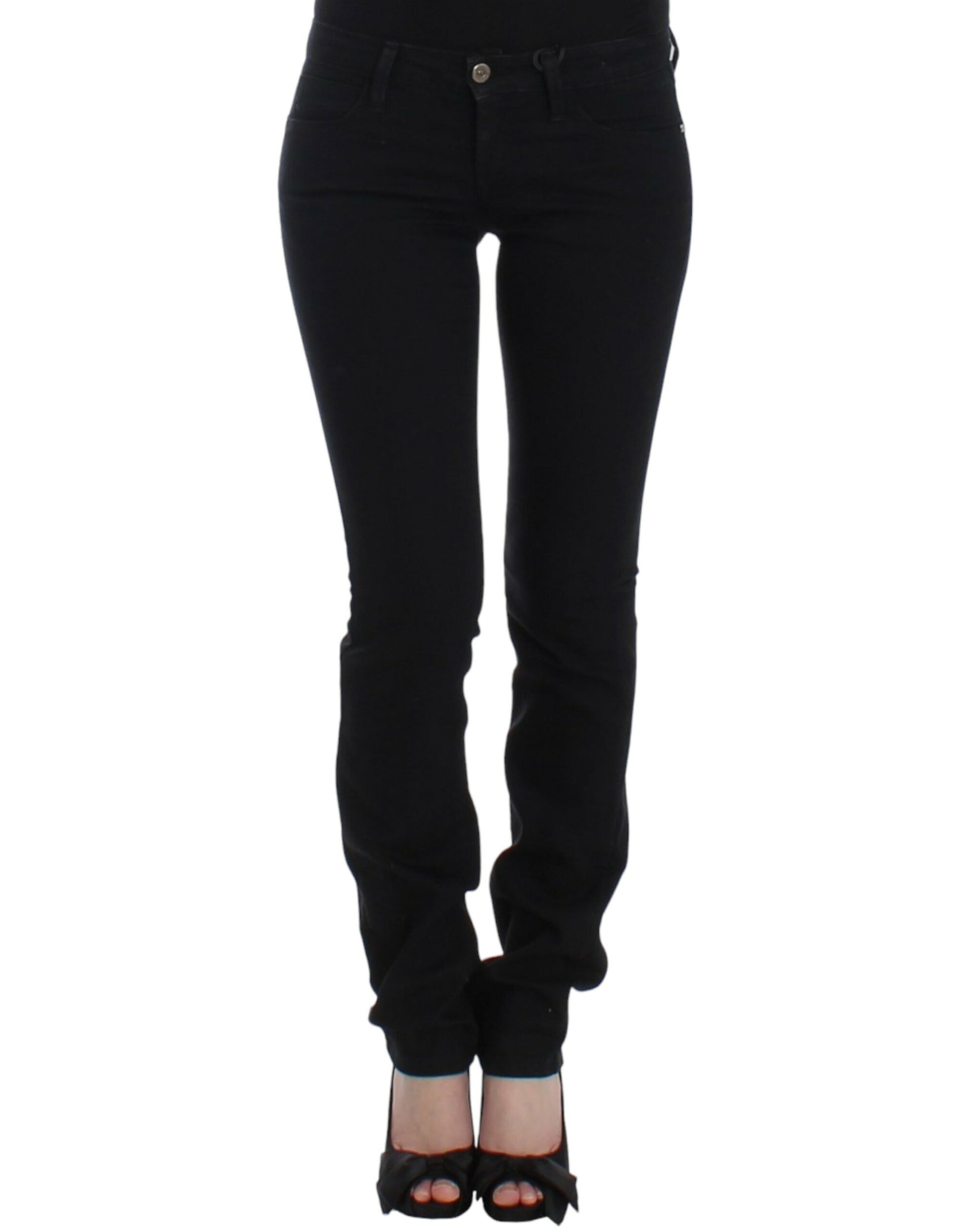 Costume National Black Straight Leg Jeans for Women