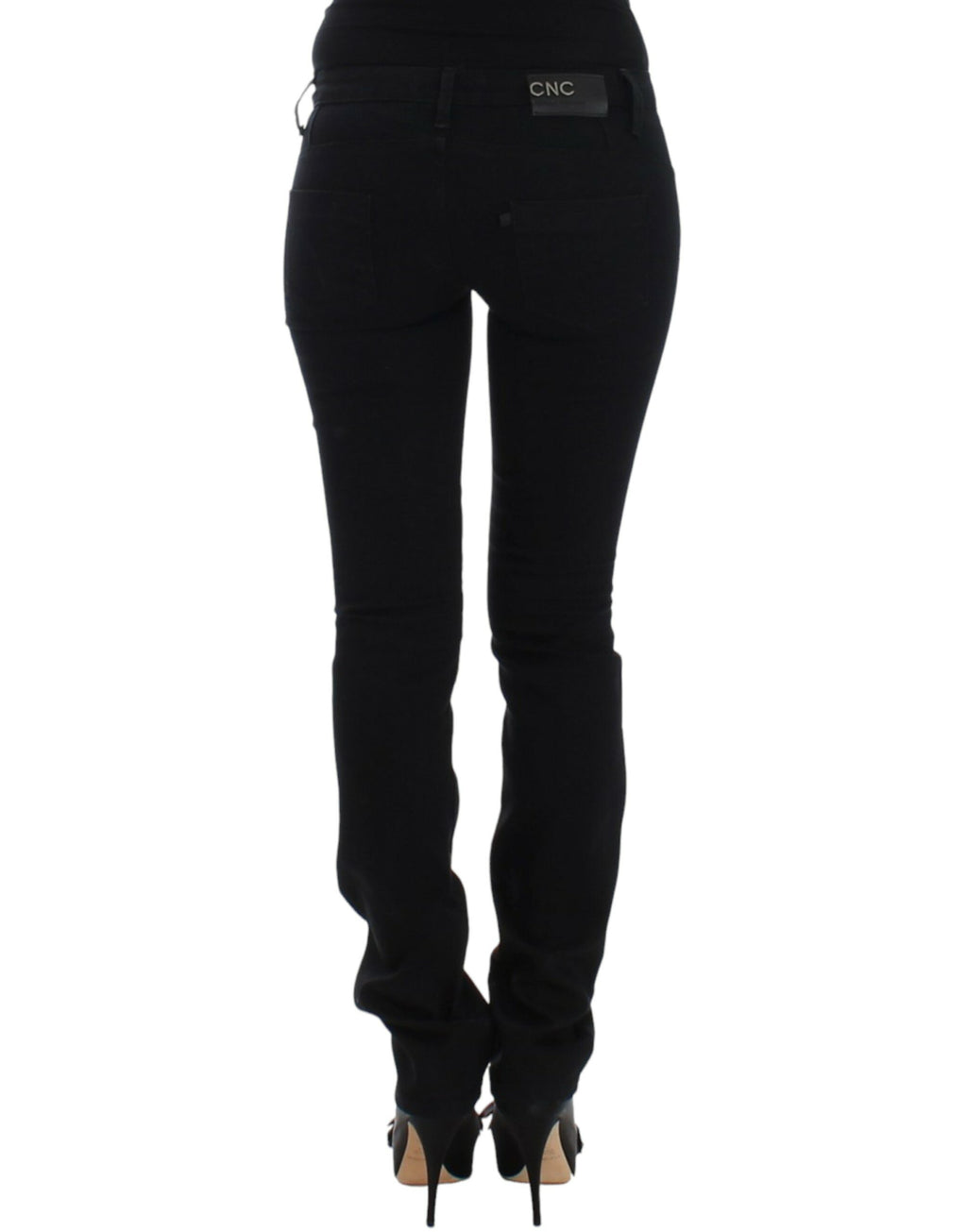 Costume National Black Straight Leg Jeans for Women detail view
