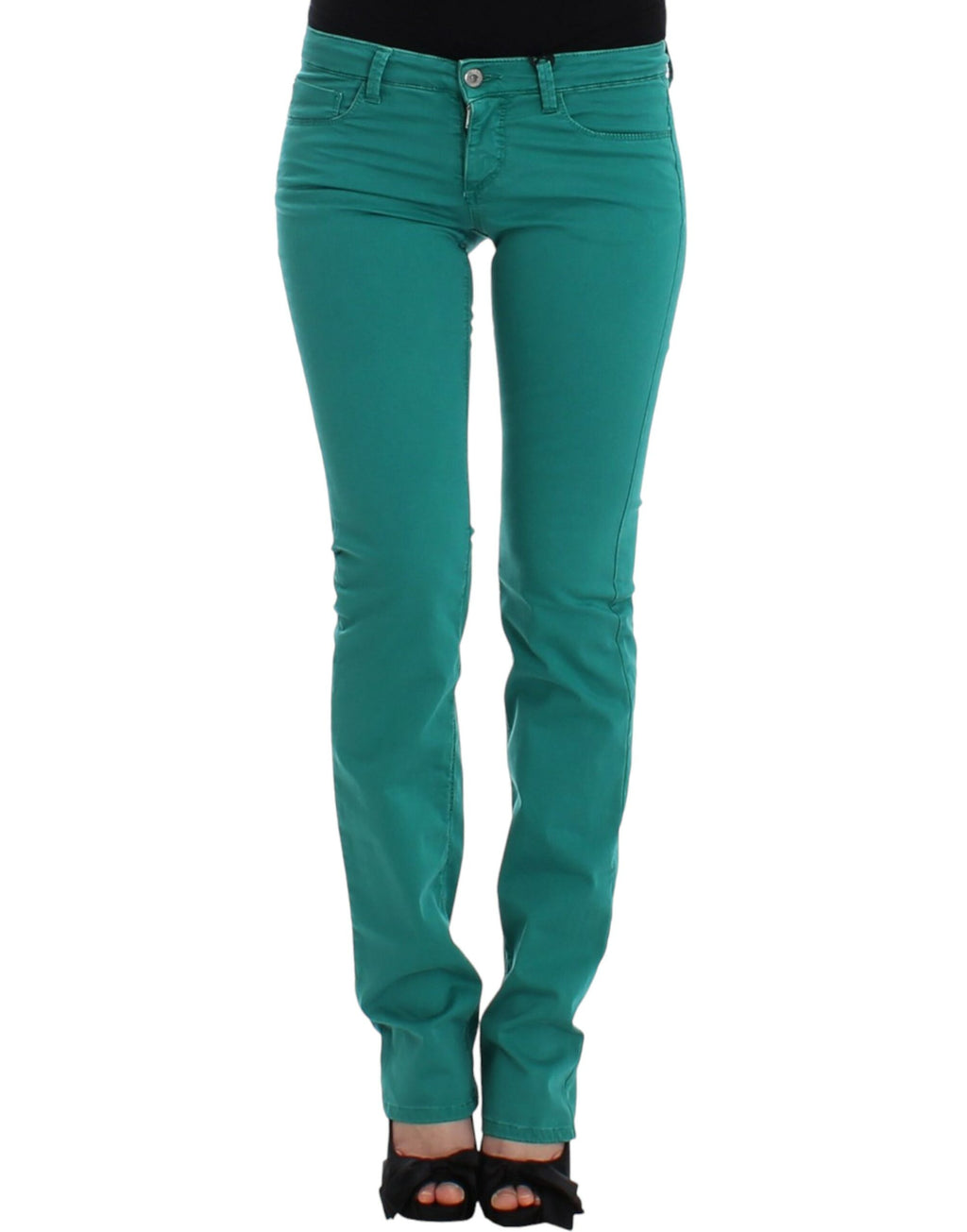 Costume National Green Straight Leg Jeans for Women
