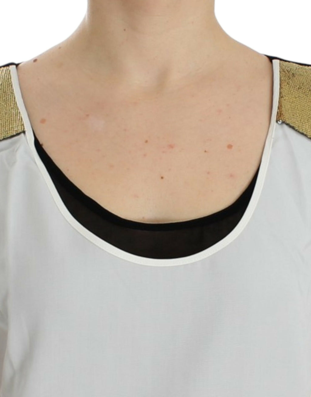 Costume National White Sleeveless T-Shirt for Women additional view