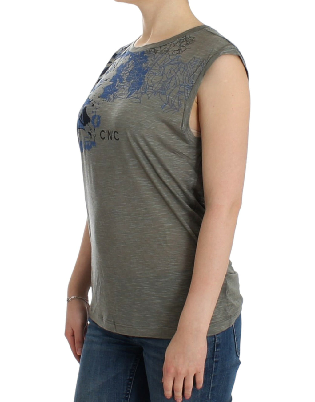 Costume National Grey Sleeveless T-Shirt for Women alternate view