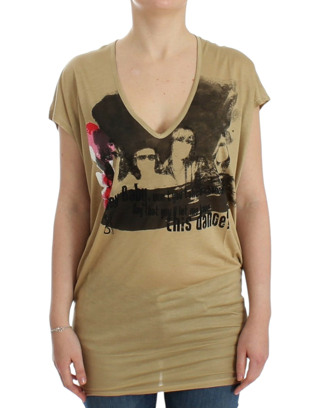 Costume National Beige T-Shirt for Women
