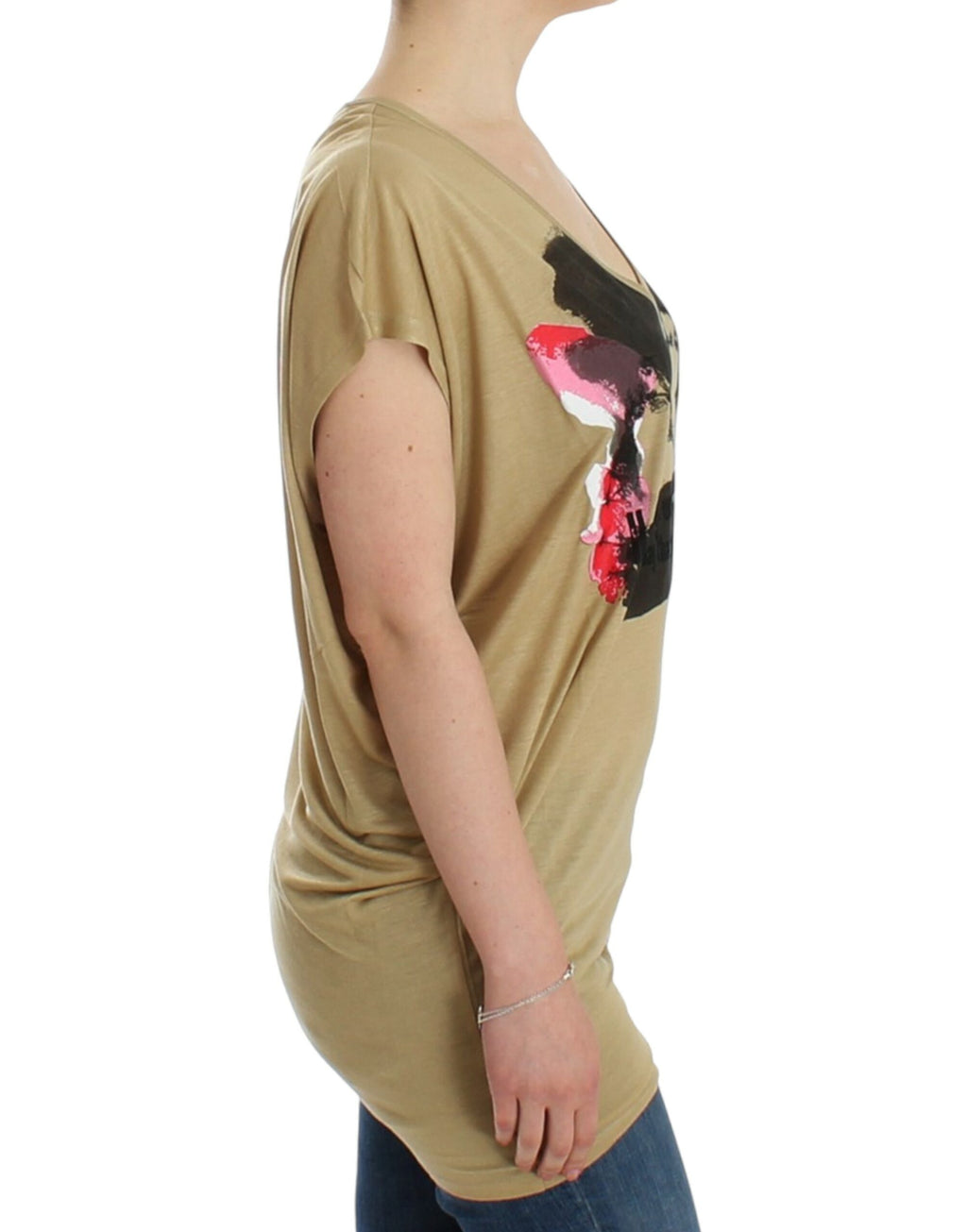 Costume National Beige T-Shirt for Women side view