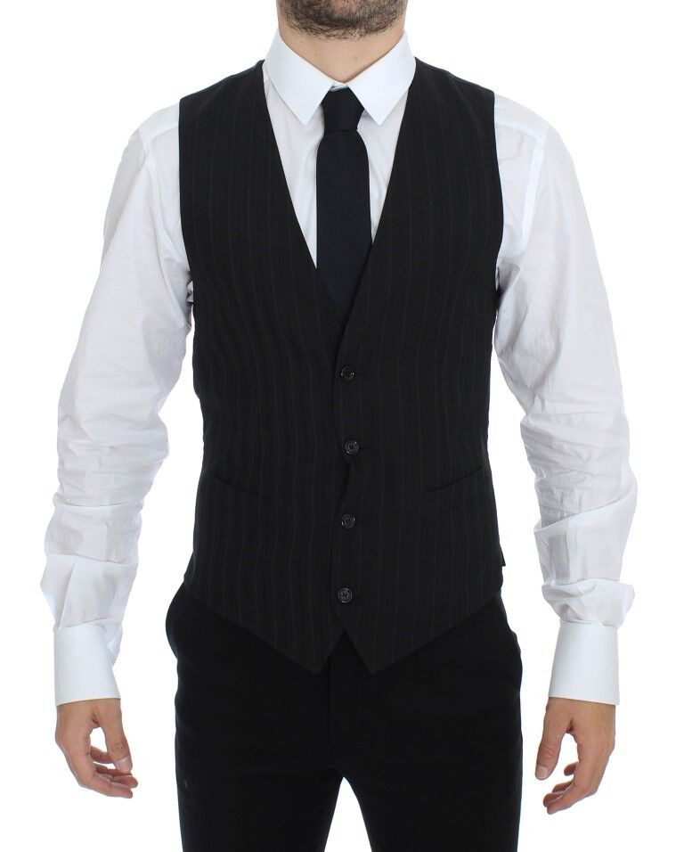 Dolce & Gabbana Black Waistcoats for Men