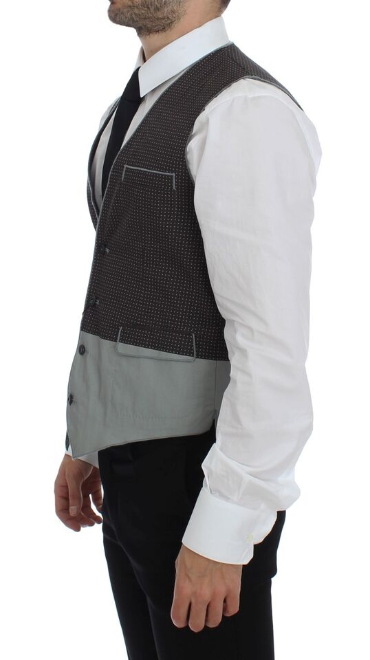 Dolce & Gabbana Grey Waistcoats for Men side view