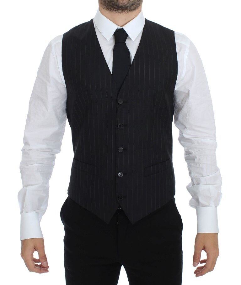 Dolce & Gabbana Black Waistcoats for Men