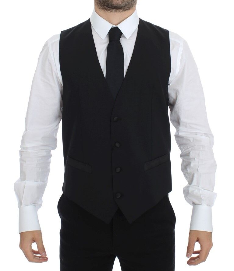 Dolce & Gabbana Black Waistcoats for Men