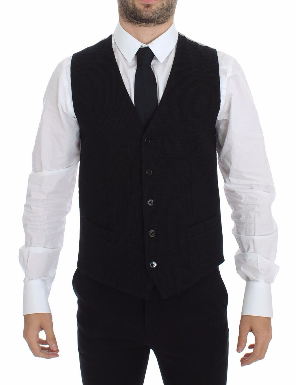 Dolce & Gabbana Black Waistcoats for Men