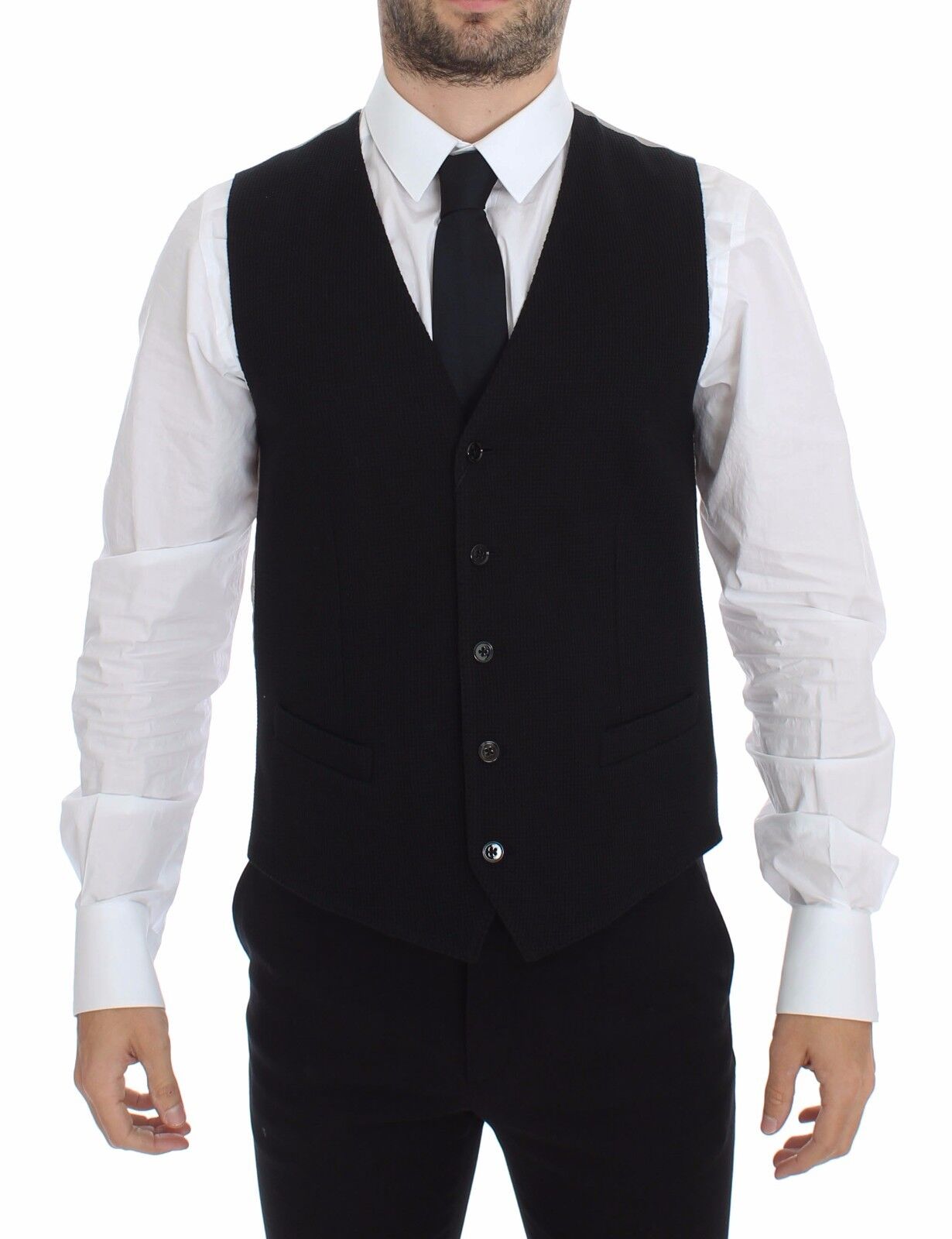 Dolce & Gabbana Black Waistcoats for Men