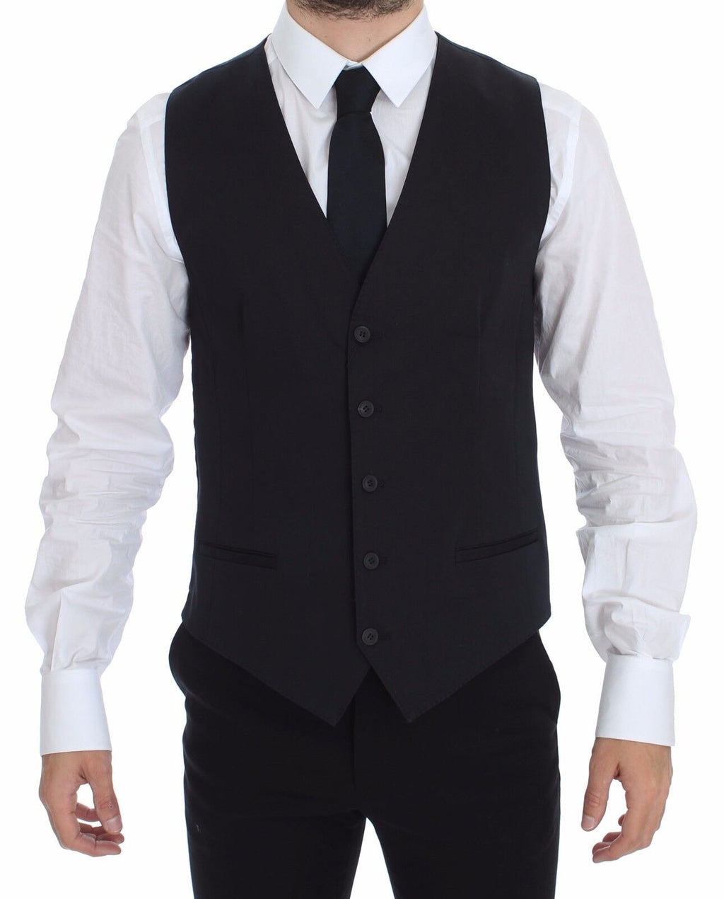 Dolce & Gabbana Blue Waistcoats for Men