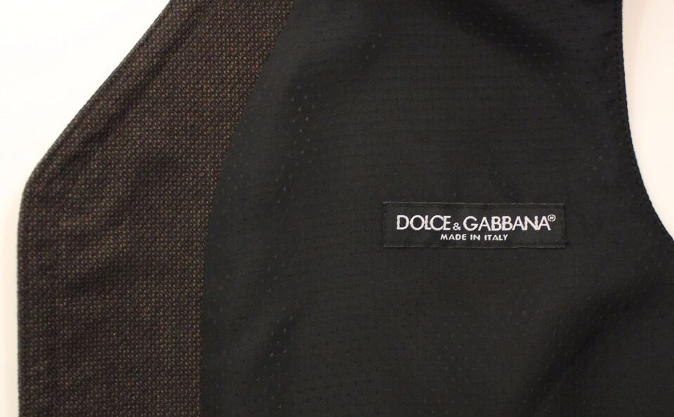Dolce & Gabbana Brown Waistcoats for Men detail view