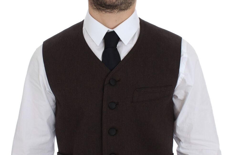 Dolce & Gabbana Brown Waistcoats for Men additional view