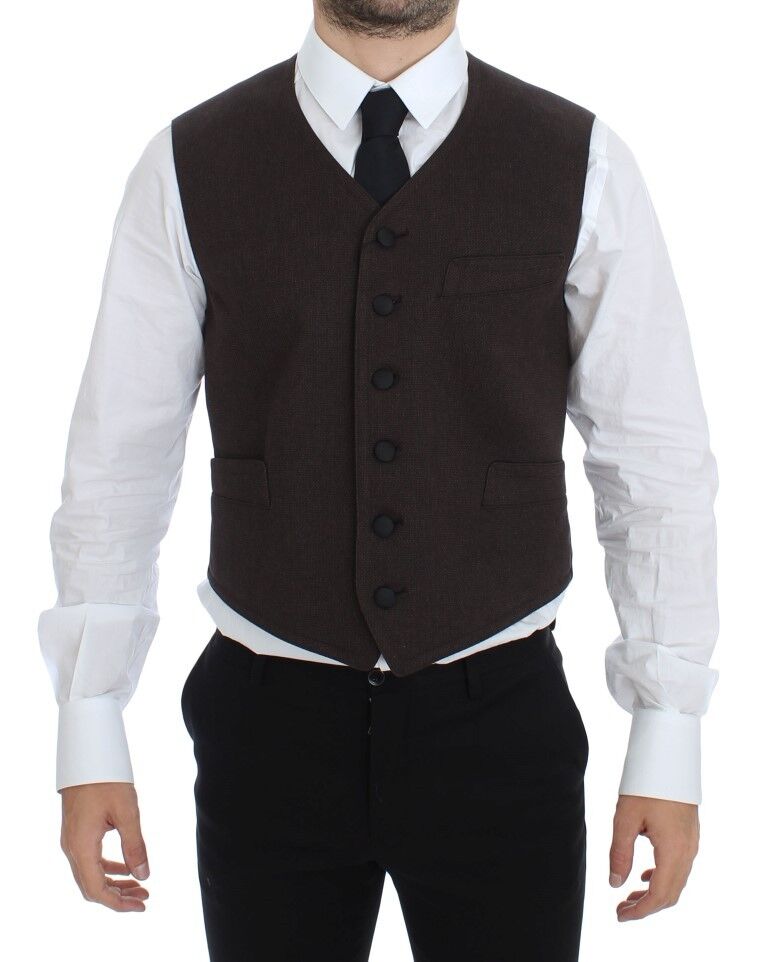Dolce & Gabbana Brown Waistcoats for Men additional view