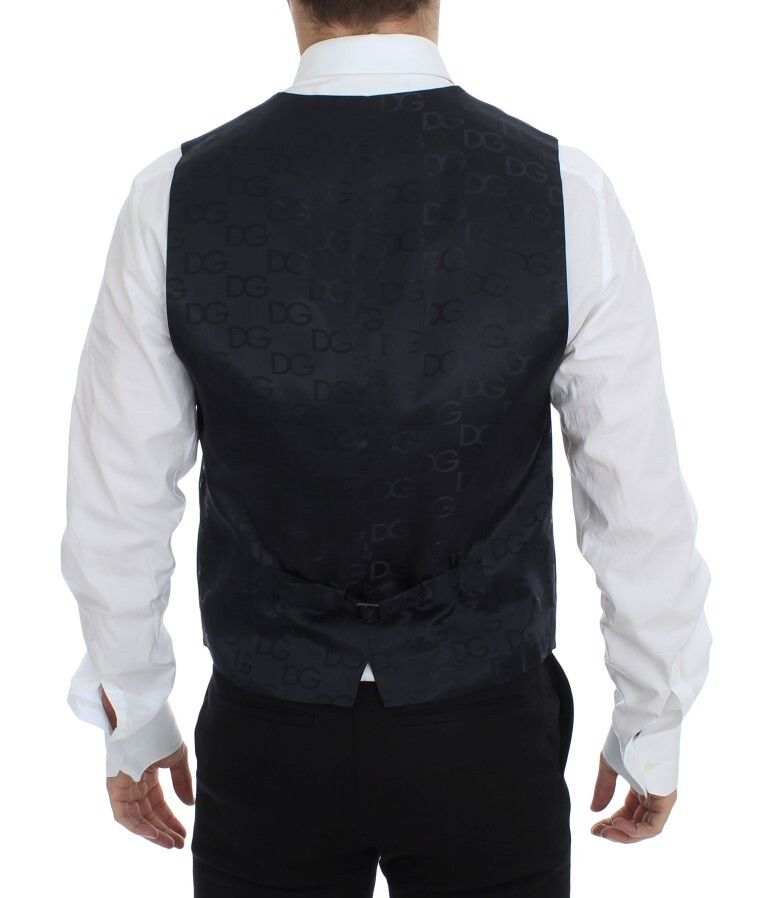 Veston blazer Dolce & Gabbana en coton bleu extensible