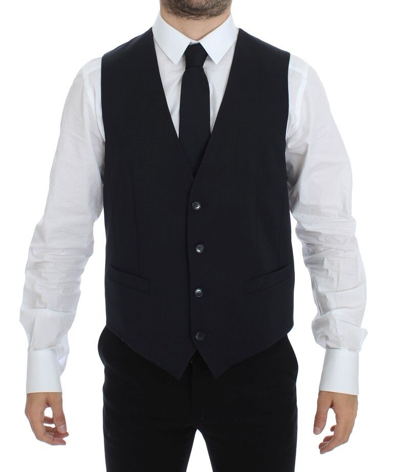 Veston blazer Dolce & Gabbana en coton bleu extensible