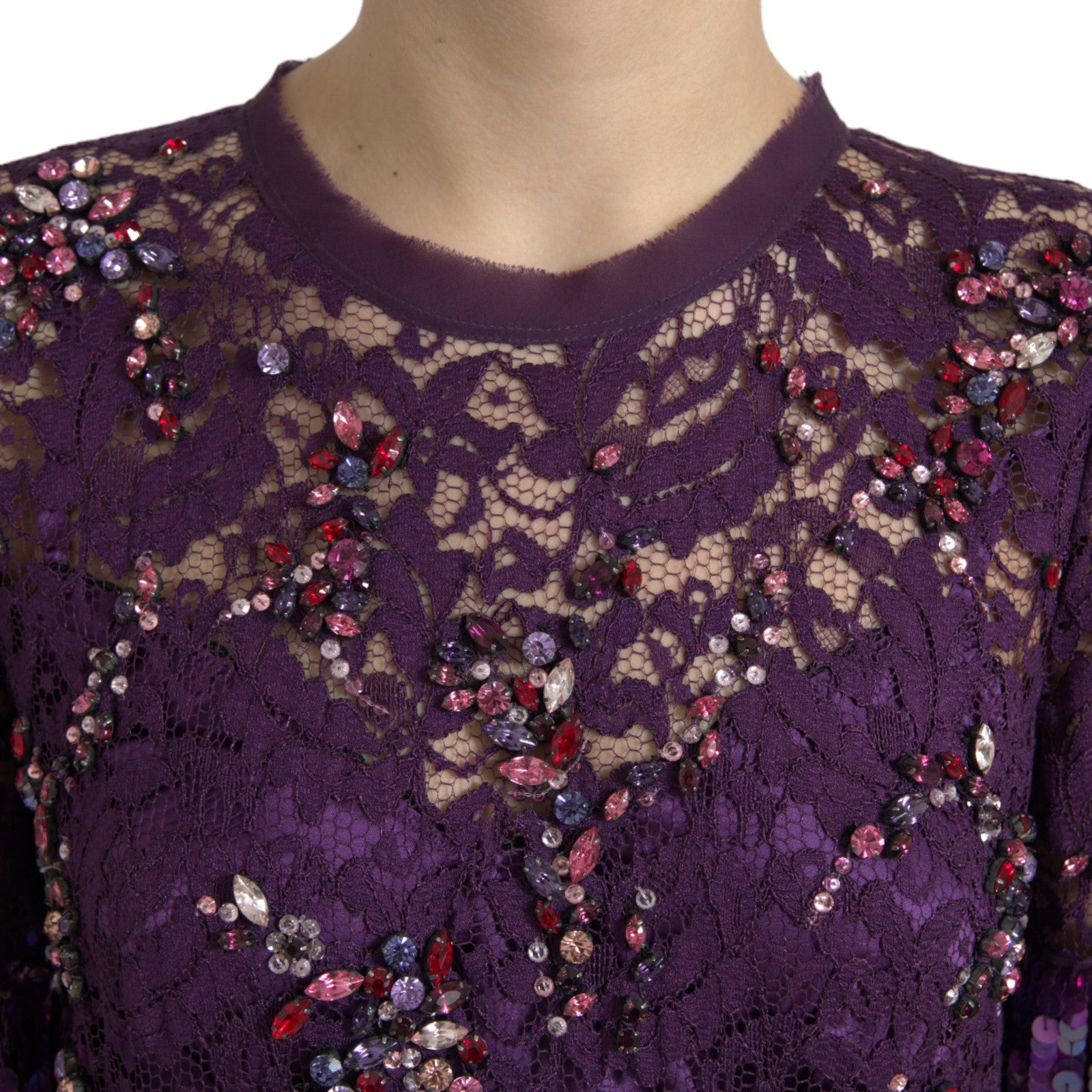 Dolce & Gabbana Purple Midi Dress for Women additional view