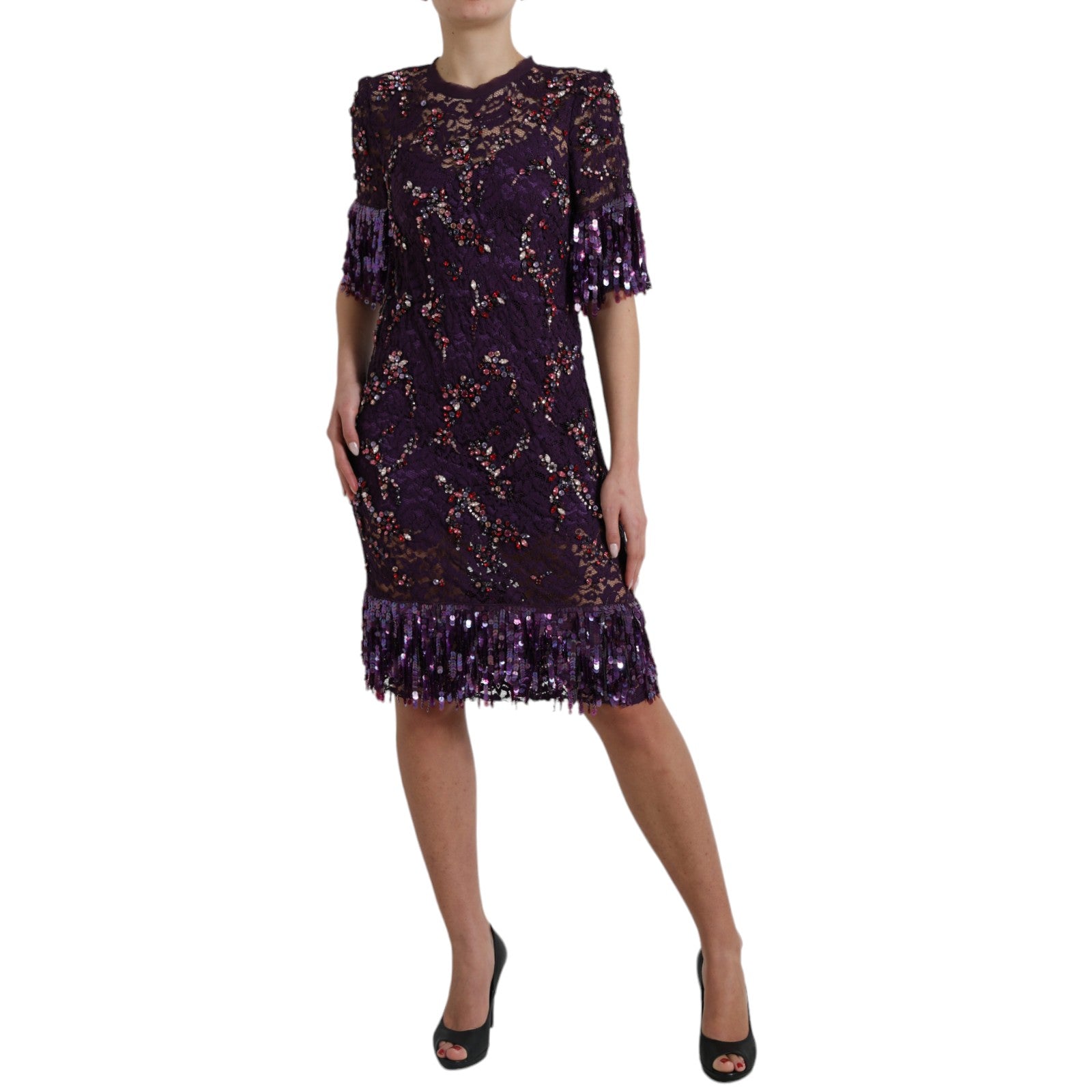 Dolce & Gabbana Purple Midi Dress for Women