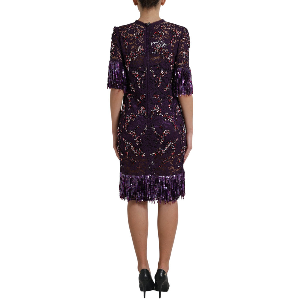 Dolce & Gabbana Purple Midi Dress for Women alternate view