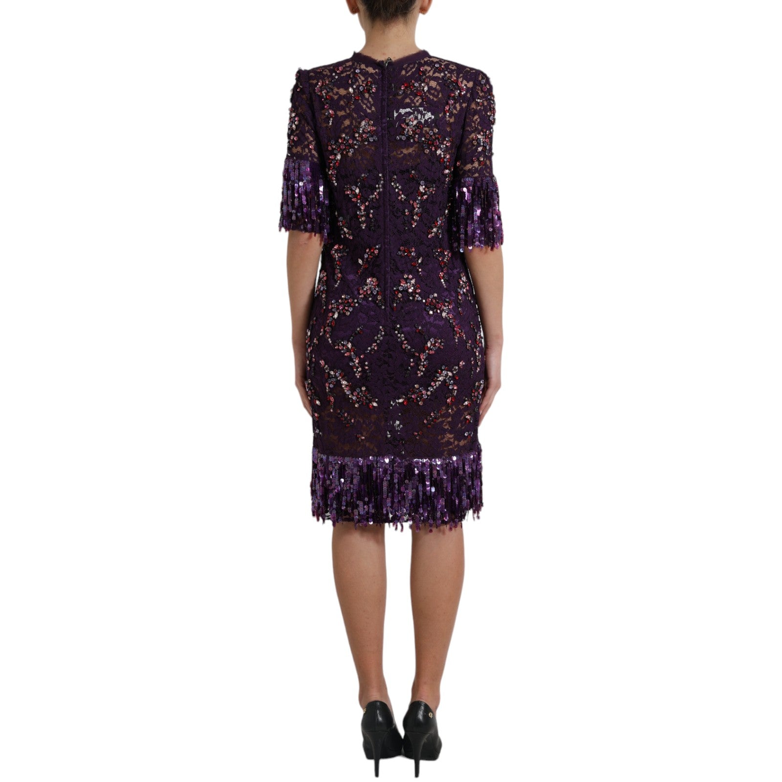 Dolce & Gabbana Purple Midi Dress for Women alternate view