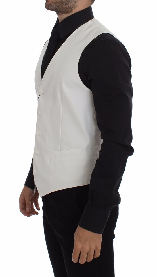 Dolce & Gabbana White Waistcoats for Men side view