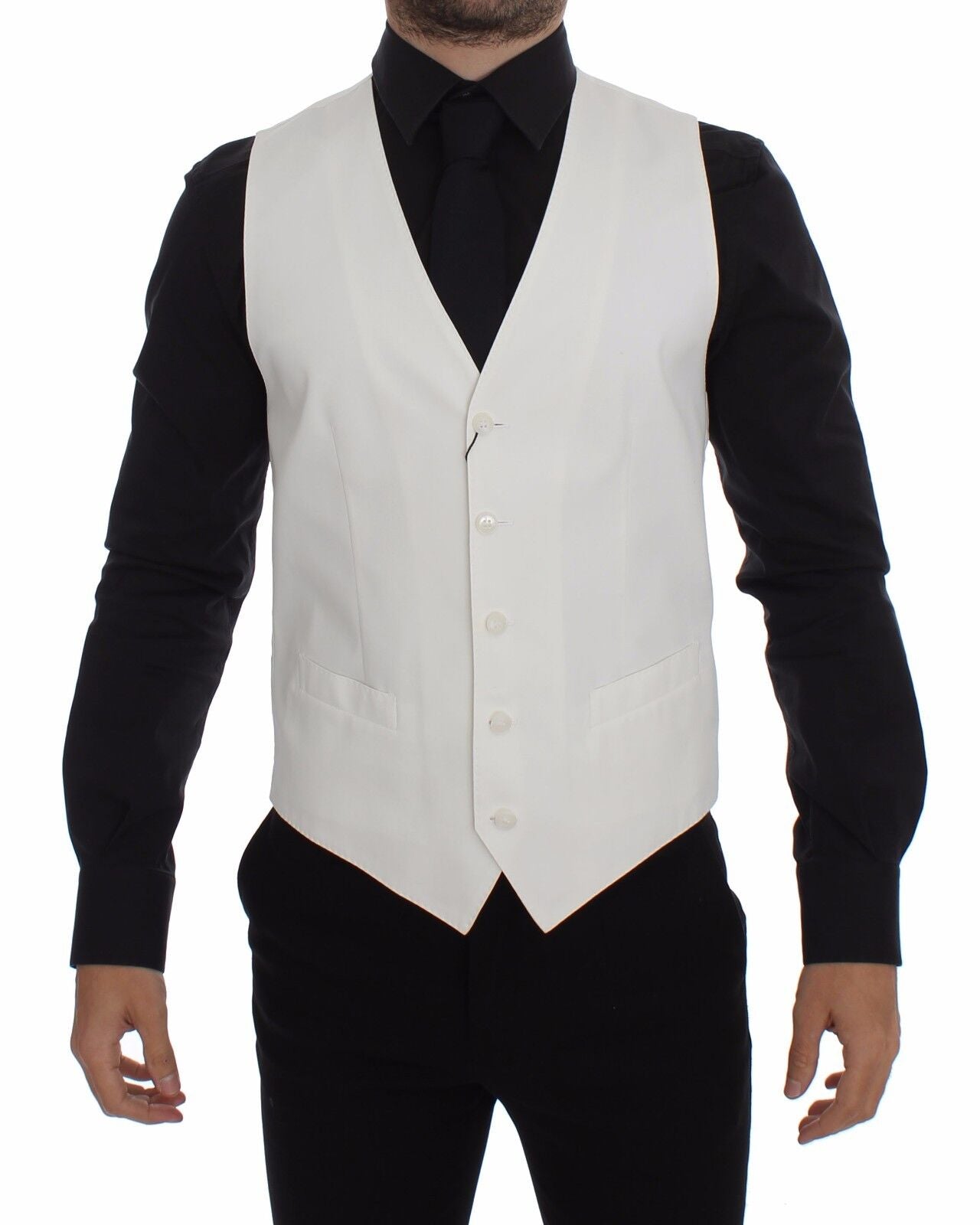 Dolce & Gabbana White Waistcoats for Men