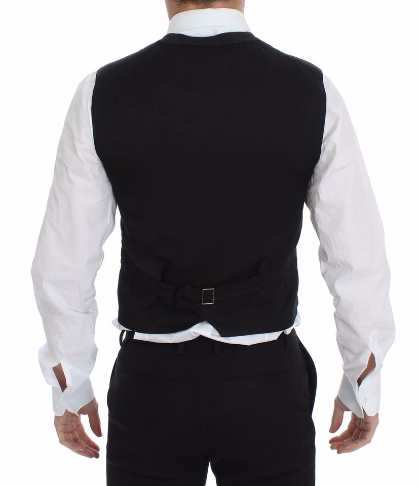 Dolce & Gabbana Black Waistcoats for Men detail view