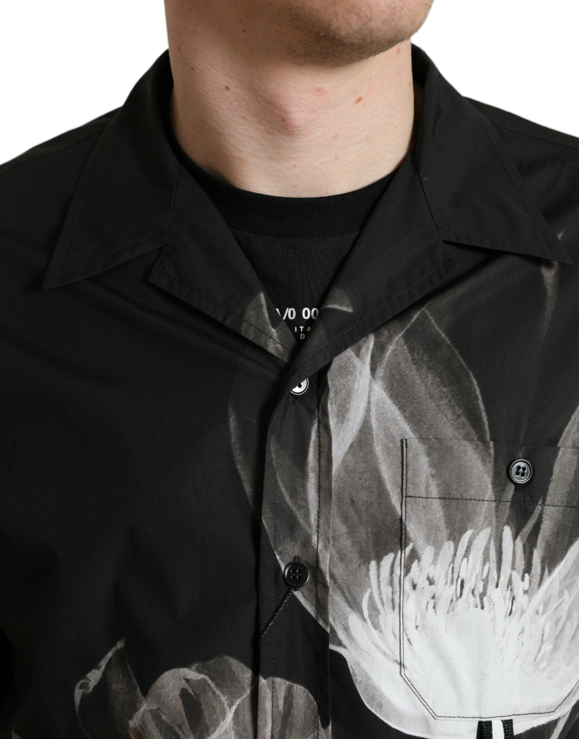 Dolce & Gabbana Black Dress Shirt for Men side view