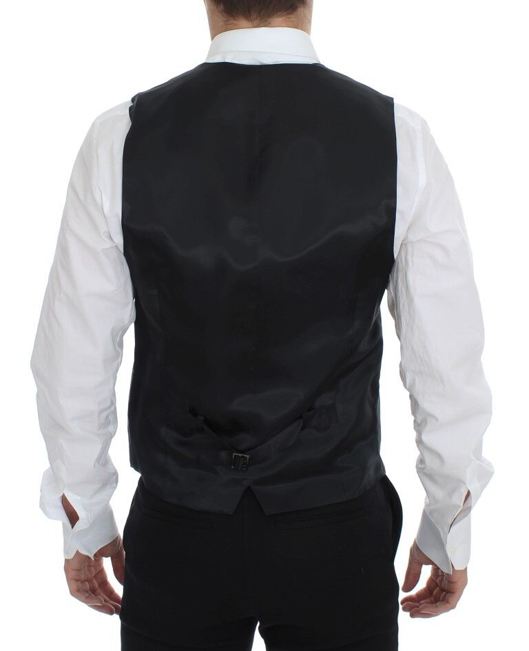 Dolce & Gabbana Grey Waistcoats for Men side view