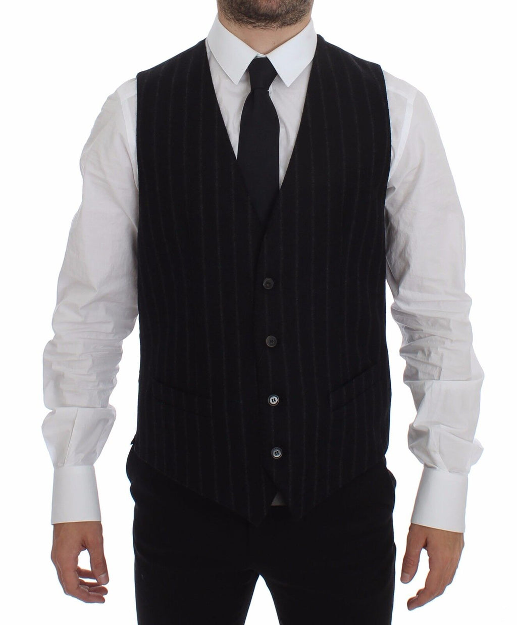 Dolce & Gabbana Black Waistcoats for Men