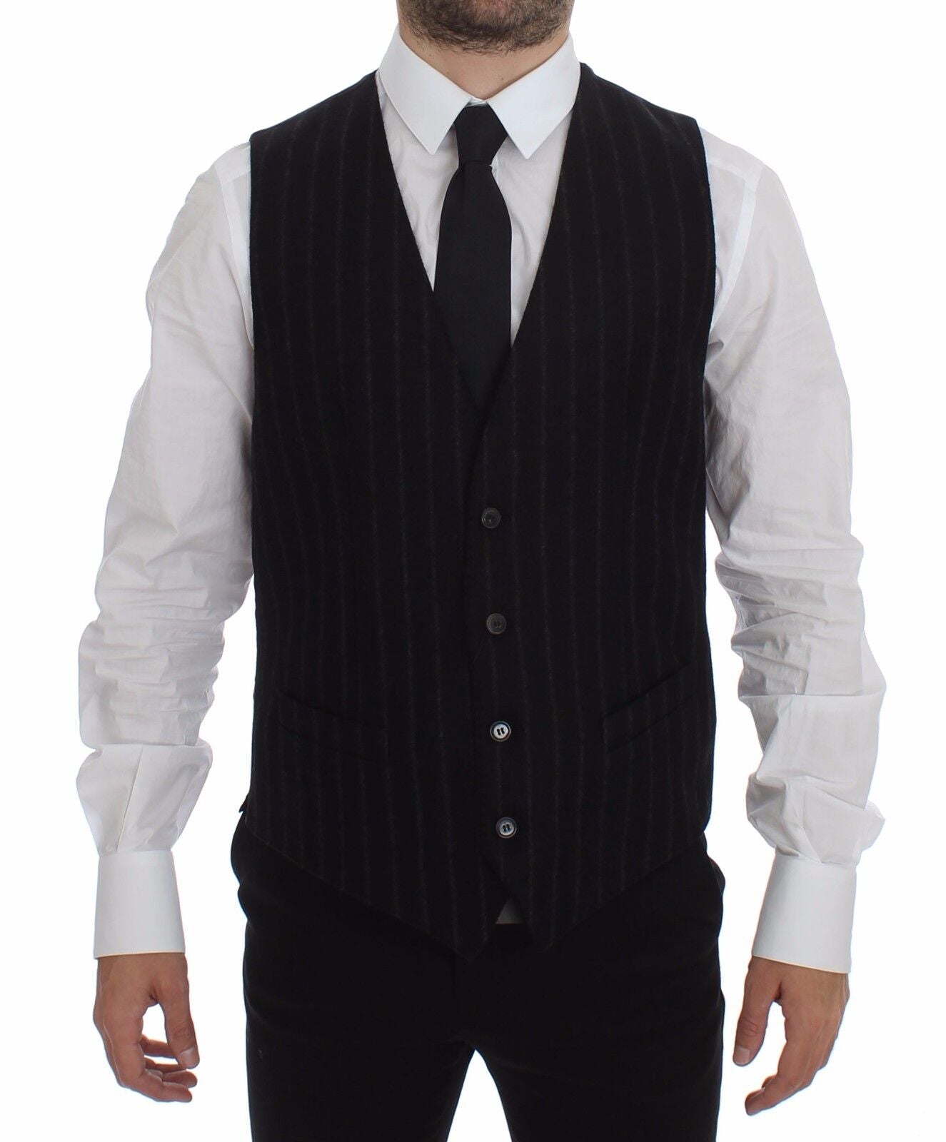 Dolce & Gabbana Black Waistcoats for Men