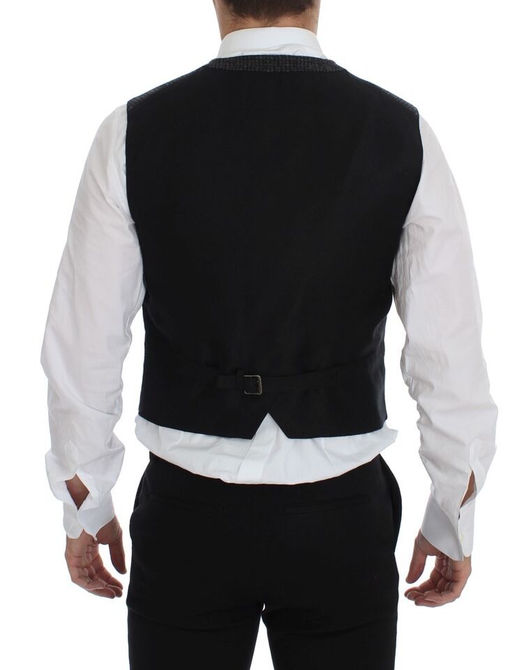 Dolce & Gabbana Grey Waistcoats for Men side view
