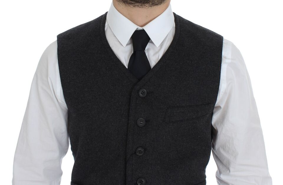 Dolce & Gabbana Grey Waistcoats for Men detail view