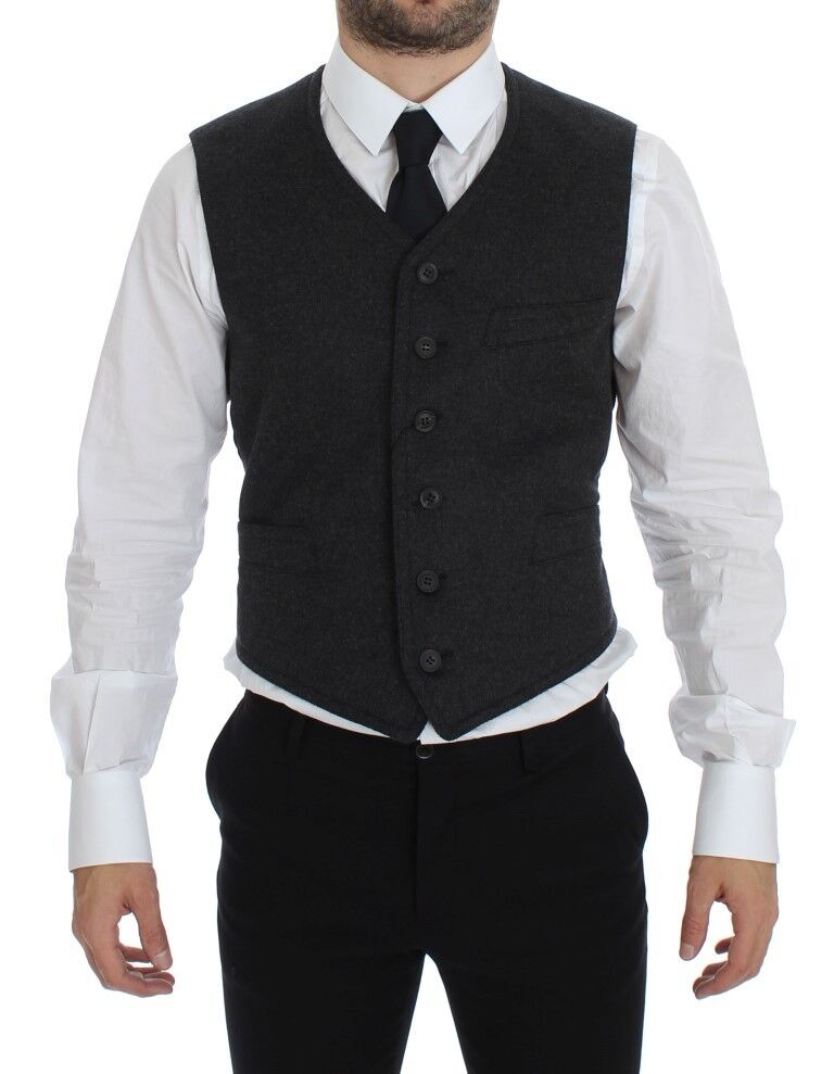 Dolce & Gabbana Grey Waistcoats for Men